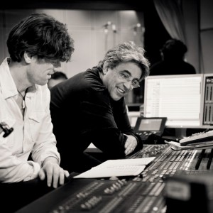 Ralf Schmid and Ivan Lins in the studio